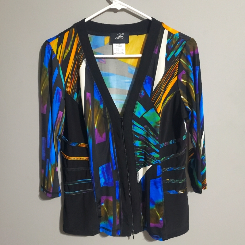 Libra top in neon colors, size M